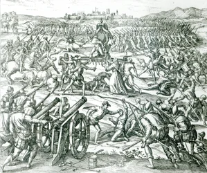 Die Schlacht von Cajamarca, 1532